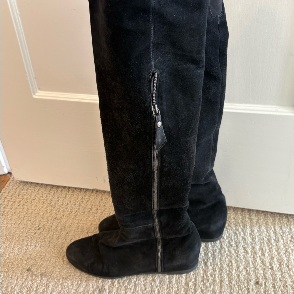 Stuart Weitzman Black Leather Boots